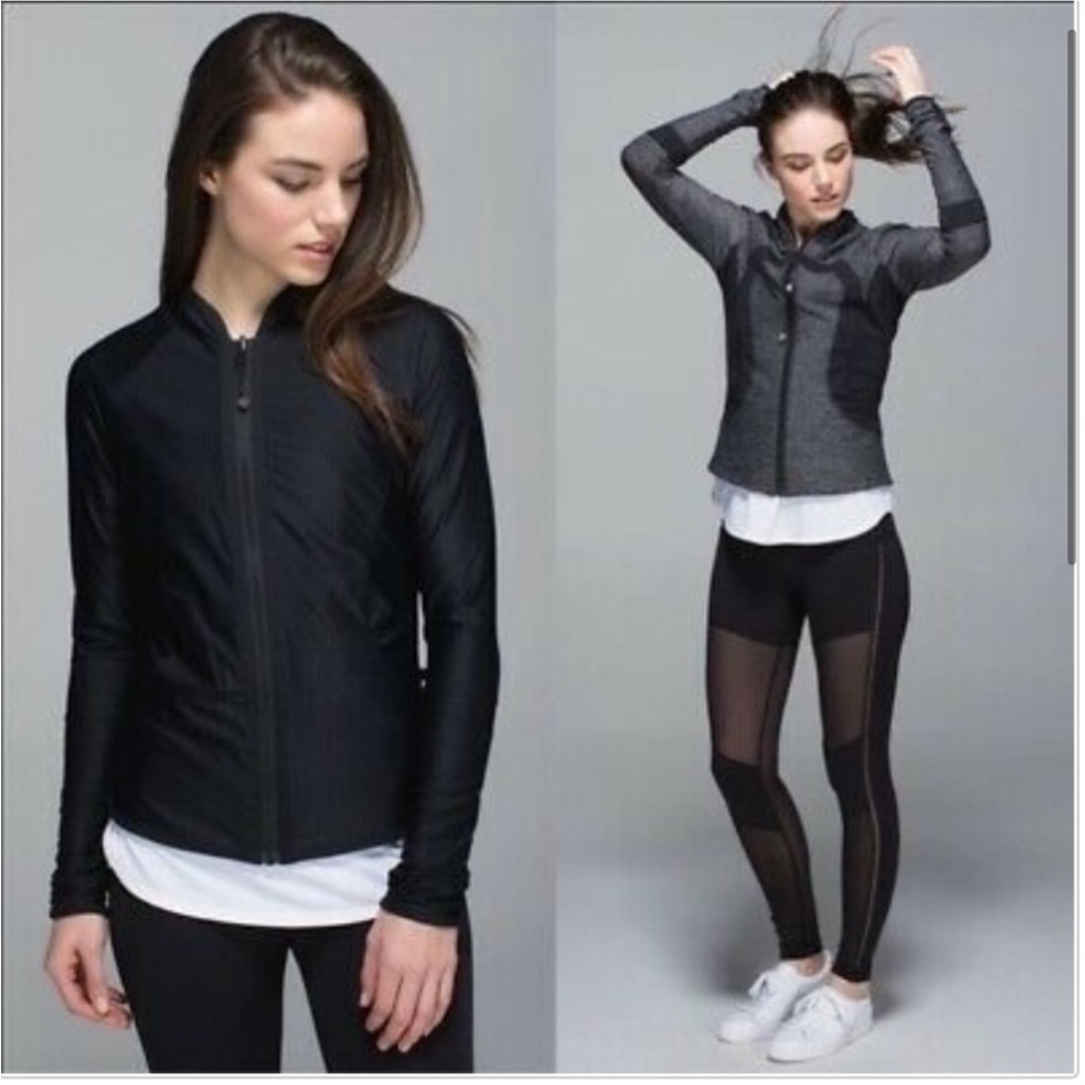 LULULEMON Grey/Black Reversible Mesh Jacket